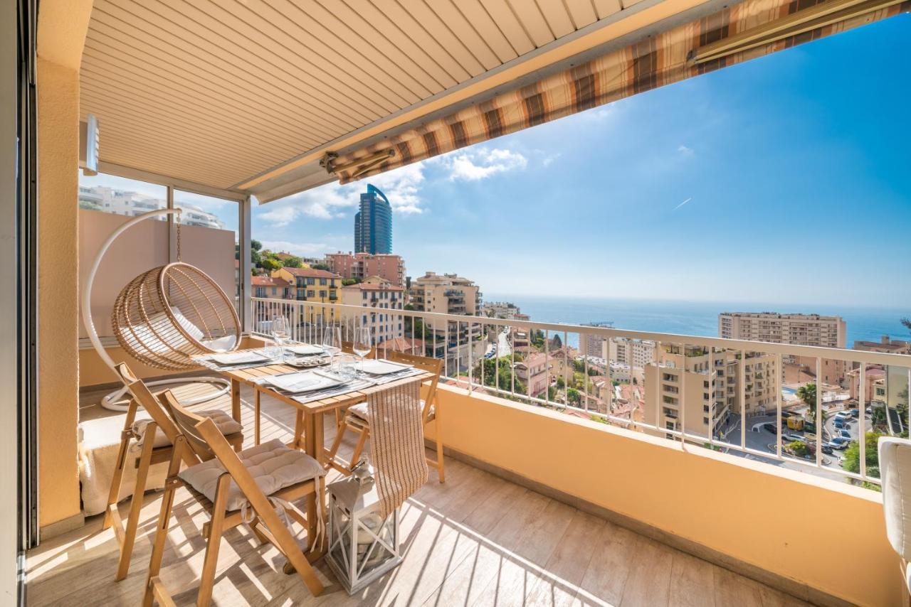 Monaco Border, Sea View, Terrace, Free Parking Daire Beausoleil Dış mekan fotoğraf